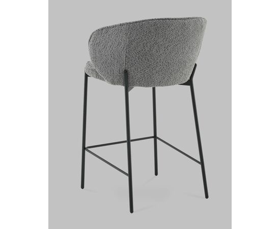 Стул полубарный Тисдейл букле темно-серый, изображение 6 | Интернет магазин мебели и декора LifeDekor