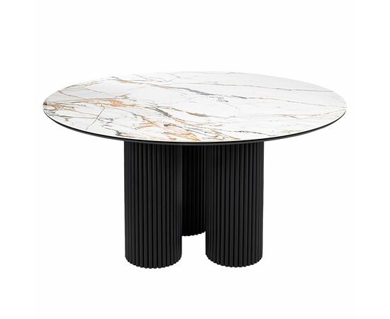 Стол BRAVO 140х85х77 см керамогранит Calacatta Matt | Интернет магазин мебели и декора LifeDekor