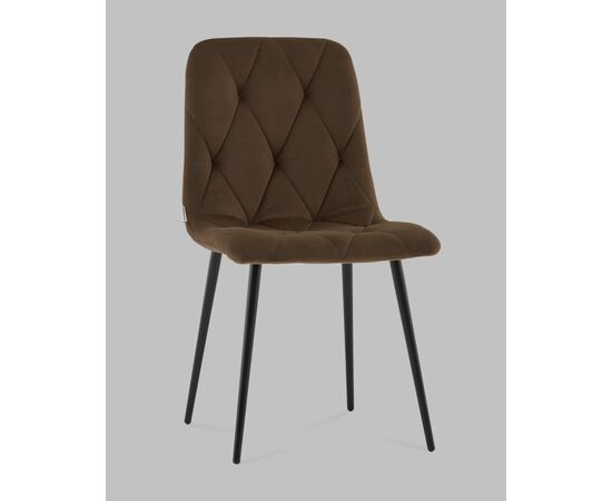 Стул Одди Diamond велюр коричневый, изображение 2 | Интернет магазин мебели и декора LifeDekor