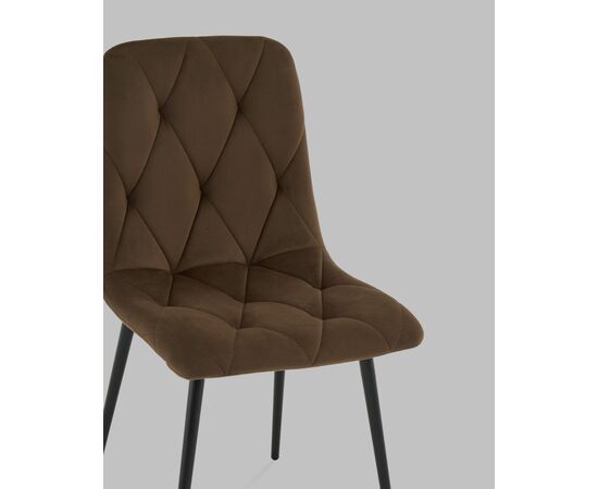 Стул Одди Diamond велюр коричневый, изображение 8 | Интернет магазин мебели и декора LifeDekor