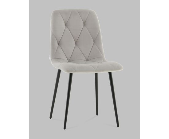 Стул Одди Diamond велюр светло-серый, изображение 2 | Интернет магазин мебели и декора LifeDekor