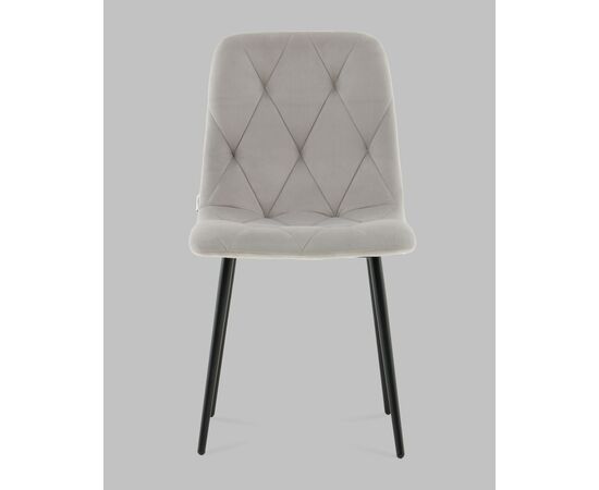 Стул Одди Diamond велюр светло-серый, изображение 3 | Интернет магазин мебели и декора LifeDekor