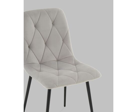 Стул Одди Diamond велюр светло-серый, изображение 8 | Интернет магазин мебели и декора LifeDekor