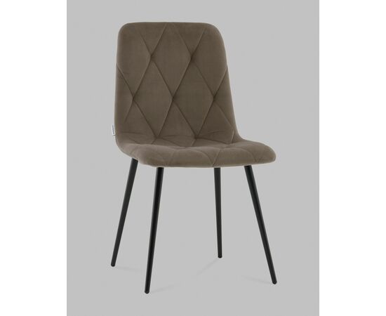 Стул Одди Diamond велюр тёмно-серый, изображение 2 | Интернет магазин мебели и декора LifeDekor