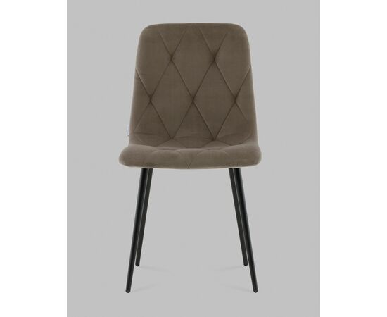 Стул Одди Diamond велюр тёмно-серый, изображение 3 | Интернет магазин мебели и декора LifeDekor