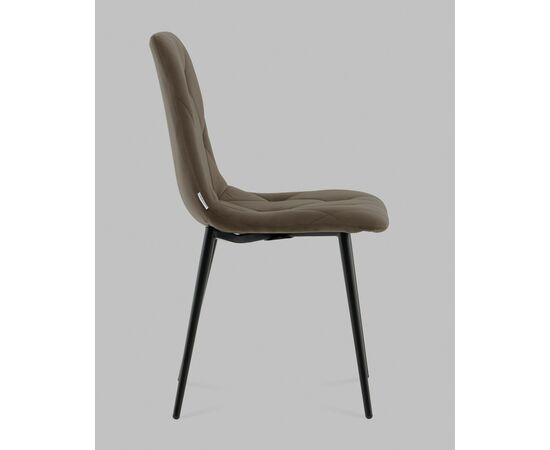 Стул Одди Diamond велюр тёмно-серый, изображение 4 | Интернет магазин мебели и декора LifeDekor