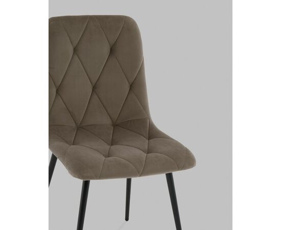 Стул Одди Diamond велюр тёмно-серый, изображение 8 | Интернет магазин мебели и декора LifeDekor