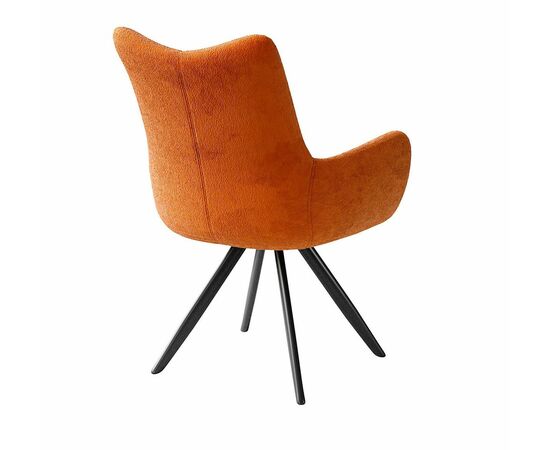 Стул DikLine 351 поворотный BL07 терракотовый, ножки черные, изображение 3 | Интернет магазин мебели и декора LifeDekor