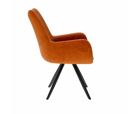 Стул DikLine 351 поворотный BL07 терракотовый, ножки черные, изображение 4 | Интернет магазин мебели и декора LifeDekor