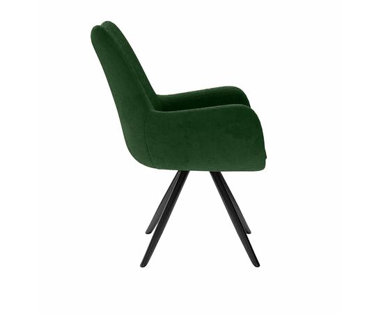 Стул DikLine 351 поворотный BL10 зеленый, ножки черные, изображение 2 | Интернет магазин мебели и декора LifeDekor