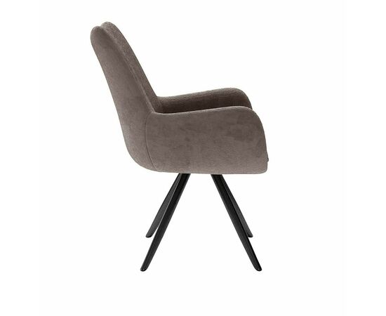 Стул DikLine 351 поворотный BL05 капучино, ножки черные, изображение 2 | Интернет магазин мебели и декора LifeDekor