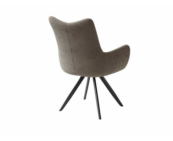 Стул DikLine 351 поворотный BL05 капучино, ножки черные, изображение 4 | Интернет магазин мебели и декора LifeDekor