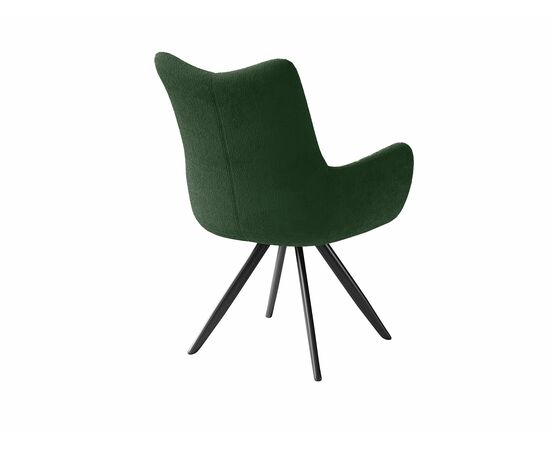 Стул DikLine 351 поворотный BL10 зеленый, ножки черные, изображение 4 | Интернет магазин мебели и декора LifeDekor