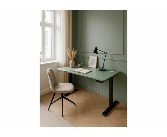 Компьютерный стол Маркос 140х80 зеленый / черный, изображение 2 | Интернет магазин мебели и декора LifeDekor