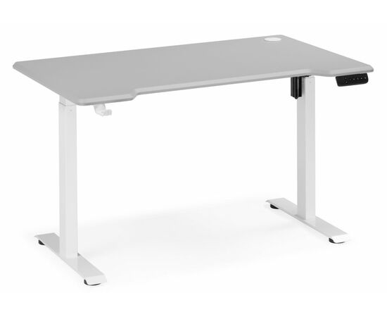 Компьютерный стол Маркос 140х80 светло-серый / белый | Интернет магазин мебели и декора LifeDekor