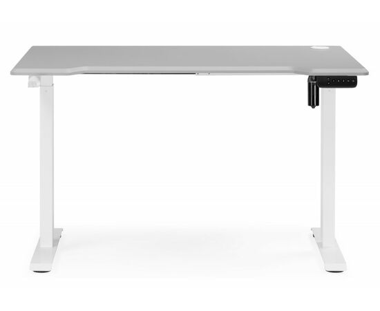 Компьютерный стол Маркос 140х80 светло-серый / белый, изображение 4 | Интернет магазин мебели и декора LifeDekor