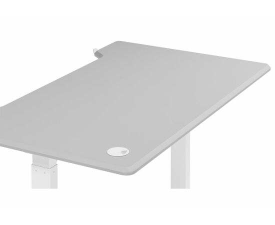 Компьютерный стол Маркос 140х80 светло-серый / белый, изображение 6 | Интернет магазин мебели и декора LifeDekor