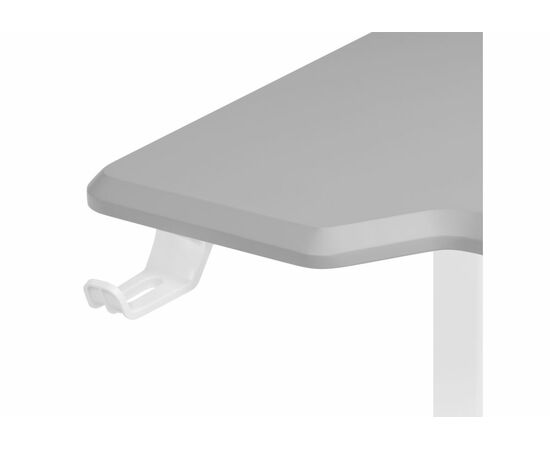 Компьютерный стол Маркос 140х80 светло-серый / белый, изображение 7 | Интернет магазин мебели и декора LifeDekor