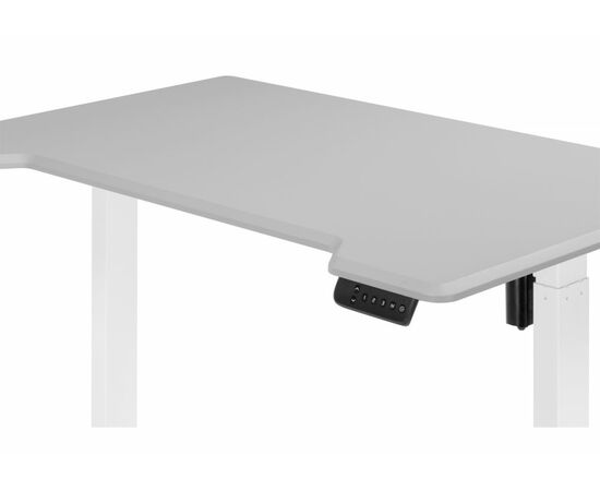 Компьютерный стол Маркос 140х80 светло-серый / белый, изображение 9 | Интернет магазин мебели и декора LifeDekor