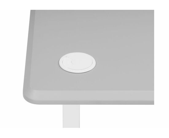 Компьютерный стол Маркос 140х80 светло-серый / белый, изображение 10 | Интернет магазин мебели и декора LifeDekor