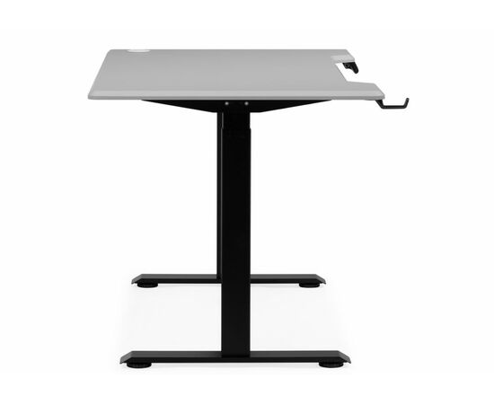 Компьютерный стол Маркос 140х80 светло-серый / черный, изображение 5 | Интернет магазин мебели и декора LifeDekor