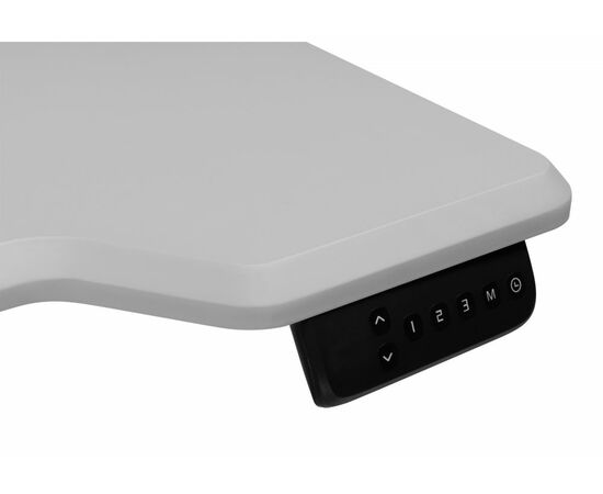 Компьютерный стол Маркос 140х80 светло-серый / черный, изображение 7 | Интернет магазин мебели и декора LifeDekor