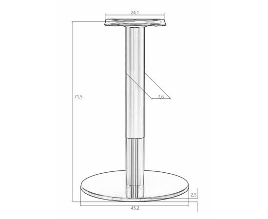 Подстолье обеденное DOBRIN LUCIANO, изображение 4 | Интернет магазин мебели и декора LifeDekor