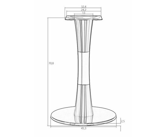 Подстолье обеденное DOBRIN GIORGIO, изображение 5 | Интернет магазин мебели и декора LifeDekor