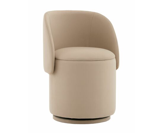 Пуф-трансформер Таунсвилл вращающийся с ящиком велюр бежевый | Интернет магазин мебели и декора LifeDekor