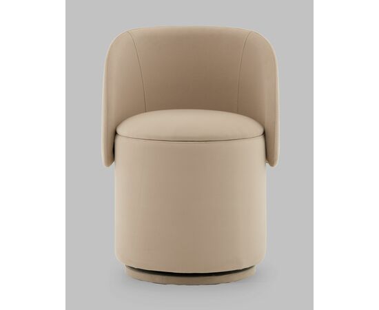 Пуф-трансформер Таунсвилл вращающийся с ящиком велюр бежевый, изображение 3 | Интернет магазин мебели и декора LifeDekor