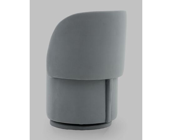 Пуф-трансформер Таунсвилл вращающийся с ящиком велюр серый, изображение 6 | Интернет магазин мебели и декора LifeDekor