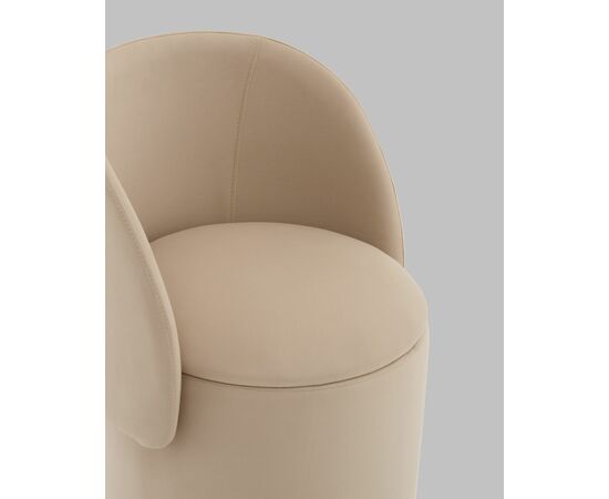 Пуф-трансформер Таунсвилл вращающийся с ящиком велюр бежевый, изображение 9 | Интернет магазин мебели и декора LifeDekor