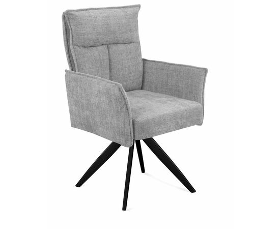 Стул DikLine 6824 т.к Светло-серая 709-21, опоры черные, изображение 2 | Интернет магазин мебели и декора LifeDekor