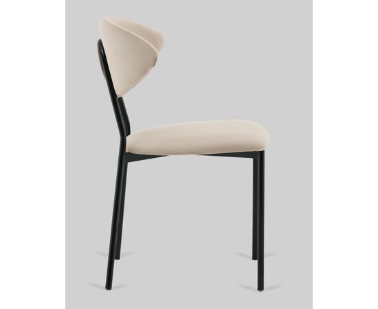 Стул обеденный Квинси велюр кремовый, изображение 4 | Интернет магазин мебели и декора LifeDekor