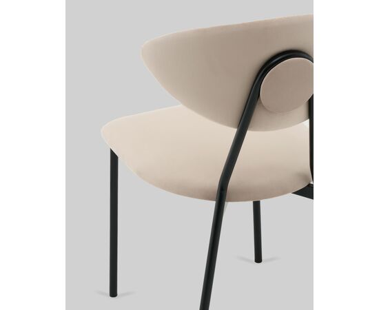 Стул обеденный Квинси велюр кремовый, изображение 7 | Интернет магазин мебели и декора LifeDekor