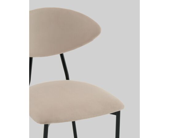 Стул обеденный Квинси велюр кремовый, изображение 8 | Интернет магазин мебели и декора LifeDekor