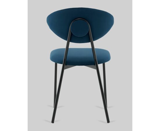 Стул обеденный Квинси велюр синий, изображение 5 | Интернет магазин мебели и декора LifeDekor