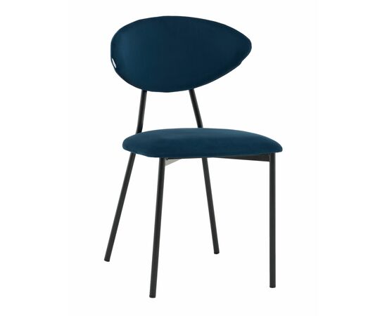 Стул обеденный Квинси велюр синий | Интернет магазин мебели и декора LifeDekor