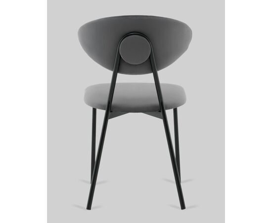 Стул обеденный Квинси велюр темно-серый, изображение 5 | Интернет магазин мебели и декора LifeDekor