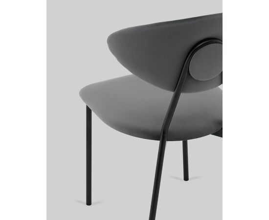 Стул обеденный Квинси велюр темно-серый, изображение 7 | Интернет магазин мебели и декора LifeDekor