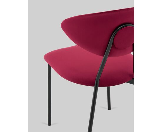 Стул обеденный Квинси велюр винный, изображение 7 | Интернет магазин мебели и декора LifeDekor