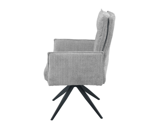 Стул DikLine 6824 т.к Светло-серая 709-21, опоры черные, изображение 5 | Интернет магазин мебели и декора LifeDekor