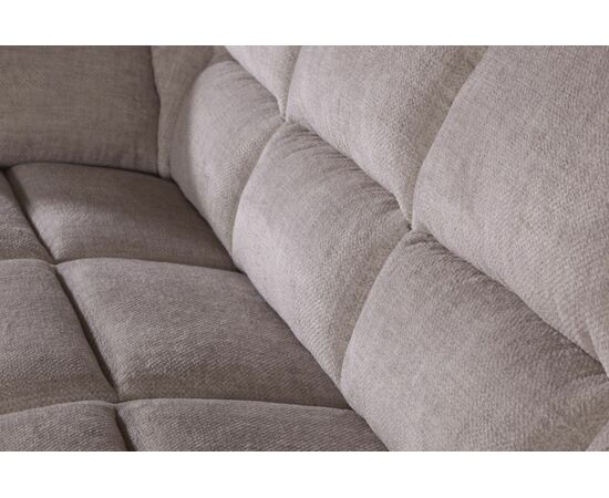 San-Remo угловой диван-кровать с реклайнером, микромех Rozy ivory, изображение 11 | Интернет магазин мебели и декора LifeDekor