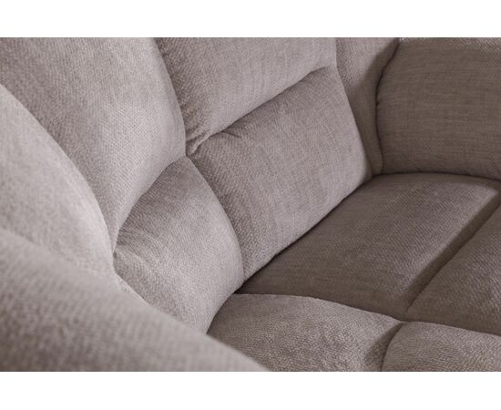 San-Remo угловой диван-кровать с реклайнером, микромех Rozy ivory, изображение 13 | Интернет магазин мебели и декора LifeDekor