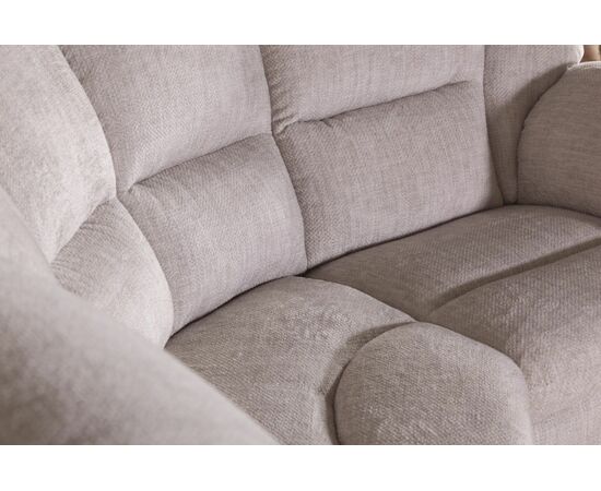 San-Remo угловой диван-кровать с реклайнером, микромех Rozy ivory, изображение 14 | Интернет магазин мебели и декора LifeDekor