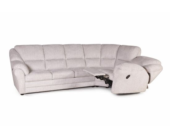 San-Remo угловой диван-кровать с реклайнером, микромех Rozy ivory, изображение 18 | Интернет магазин мебели и декора LifeDekor