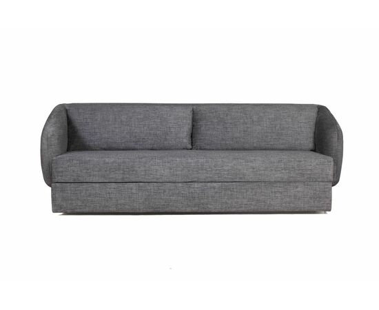 Bubble диван-кровать прямой, механизм «дельфин», микромех Rozy dark grey, изображение 7 | Интернет магазин мебели и декора LifeDekor