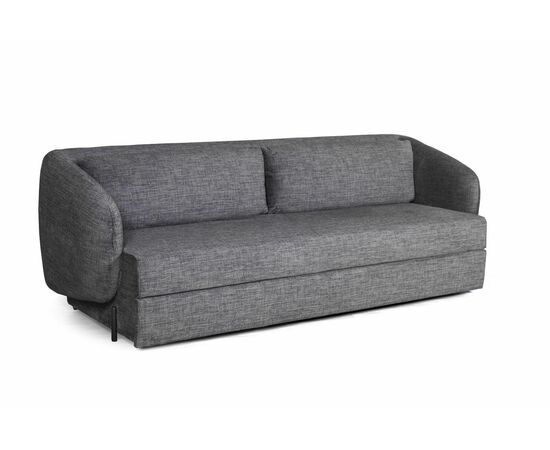 Bubble диван-кровать прямой, механизм «дельфин», микромех Rozy dark grey, изображение 8 | Интернет магазин мебели и декора LifeDekor