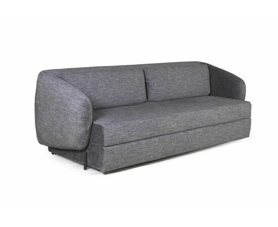 Bubble диван-кровать прямой, механизм «дельфин», микромех Rozy dark grey, изображение 10 | Интернет магазин мебели и декора LifeDekor