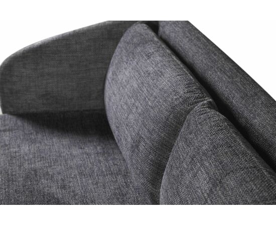 Bubble диван-кровать прямой, механизм «дельфин», микромех Rozy dark grey, изображение 15 | Интернет магазин мебели и декора LifeDekor